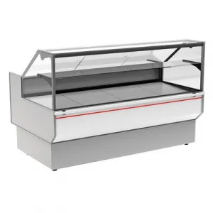 Витрина холодильная Полюс GC95 SV 1,2-1 (ВХСр-1,2 Carboma GC95) (0011-9003 боковины серые, декор бел – купить по цене завода