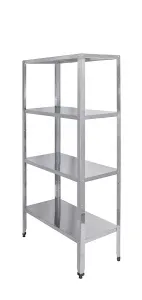 Стеллаж кухонный Luxstahl СР-1800х700х400/4 нерж – купить по цене завода