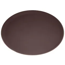 Купить поднос d 46см серия jiwins jw-r1800ct-br, коричневый, прорезиненный круглый – цена от завода, доставка до двери | RuOborudovanie.ru