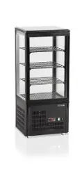 Купить витрина холодильная tefcold upd80 black (черный) со стеклом 78л 0,16квт (+2...+12с) кондитерская – цена от завода, доставка до двери | RuOborudovanie.ru