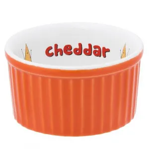 Рамекин 100МЛ D8См H4См Oxford, цвет оранжевый с декором "Cheddar" C12M-3B9P – купить по цене завода