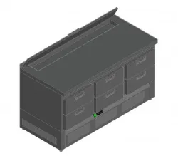 Купить стол для салатов hicold sle2-222gn (1/6) с/крышк. (+2/+10) – цена от завода, доставка до двери | RuOborudovanie.ru