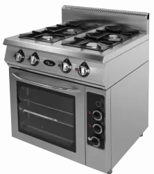 Купить плита газовая 4-х горелочная grill master ф4пдг/800(э) с электрической духовкой, – цена от завода, доставка до двери | RuOborudovanie.ru