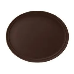 Купить поднос 56х68,5см серия jiwins jw-r2700ct-br, коричневый, прорезиненный овальный – цена от завода, доставка до двери | RuOborudovanie.ru