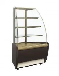 Купить витрина кондитерская полюс вхсв-у1д carboma 0012-0109 (к70 vm-3 light) корич.-золотой – цена от завода, доставка до двери | RuOborudovanie.ru