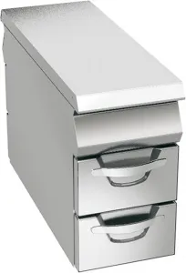 Стенд закрытый шириной 40 см с 4 ящиками для GN1/1*100 мм, линия Omega Angelo Po 04WPN4C – купить по цене завода