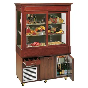 Витрина холодильная напольная, с 2 полками, с подсветкой Tecfrigo Buffet 4 Stock – купить по цене завода