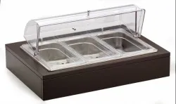 Купить мармит pintinox 51132840 венге настол.1*gn1/1 с крыш.roll-top (чафиндиш) с хладогентом, на дер.подст. – цена от завода, доставка до двери | RuOborudovanie.ru