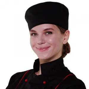 Шапочка повара Таблетка чёрная [00400] – купить по цене завода