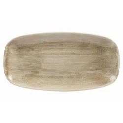Купить блюдо прямоугольное chefs 35,5х18,9см, без борта, stonecast patina, цвет antique taupe paatxo141 – цена от завода, доставка до двери | RuOborudovanie.ru