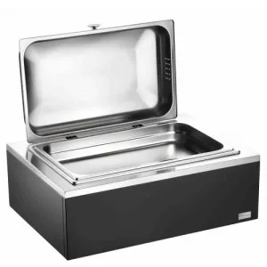 Мармит Pintinox 5113F555 венге настол. 1*GN1/1 (чафиндиш) подогрев, с фикс.крышки, на дер.подстав.венге – купить по цене завода