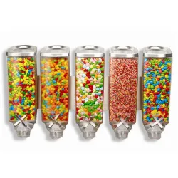 Диспенсер Rosseto Ez-Pro для сыпучих продуктов, пять емкостей по 3,8л, 66Х19,7СМ H38,1См, сталь/акри – купить в RuOborudovanie.ru с доставкой до двери Купить диспенсер rosseto ez-pro для сыпучих продуктов, пять емкостей по 3,8л, 66х19,7см h38,1см, сталь/акри – цена от завода, доставка до двери | RuOborudovanie.ru