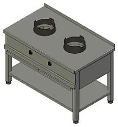 Купить плита газовая вулкан-heidebrenner ksw02 wok арт.8785 – цена от завода, доставка до двери | RuOborudovanie.ru