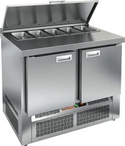 Стол для салатов Hicold SLE1-11SN (1/3) без крышки (+2+10), 2дв, 1000х600х850мм, ниж.агр. – купить по цене завода