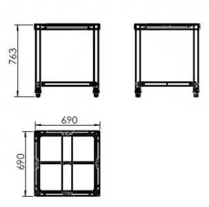 Подставка Hurakan HKN-ICF35DX4-ST для плиты индукционной HKN-ICF35DX4 или HKN-ICF35DX47 – купить по цене завода