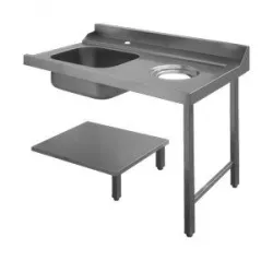 Стол для грязной посуды 1200 ММ правый Apach Chef Line L80208 – купить в RuOborudovanie.ru с доставкой до двери Купить стол для грязной посуды 1200 мм правый apach chef line l80208 – цена от завода, доставка до двери | RuOborudovanie.ru