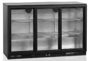 Шкаф холодильный со стеклом Tefcold Ba30S-3 барный черный – купить по цене завода