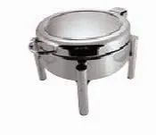 Купить чафинг-диш paderno 58176a36 с крышкой стекло круглый 5л, 36см – цена от завода, доставка до двери | RuOborudovanie.ru