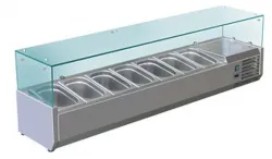Купить витрина холодильная для ингредиентов 7хgn1/4 -150 мм koreco vrx1500330(335i) – цена от завода, доставка до двери | RuOborudovanie.ru