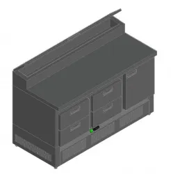 Купить стол для пиццы hicold pze2-221/gn (1/6h) – цена от завода, доставка до двери | RuOborudovanie.ru