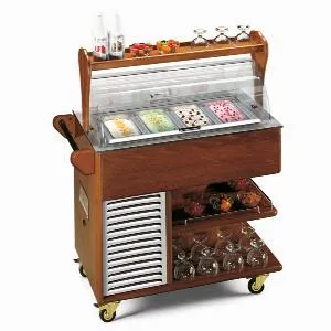 Тележка сервировочная морозильная Tecfrigo Carrellino Gelato темн.Орех – купить по цене завода