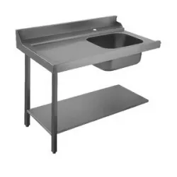 Купить стол с ванной 1200 мм левый apach chef line l80205 – цена от завода, доставка до двери | RuOborudovanie.ru