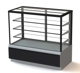 Витрина кондитерская Полюс KC70 VM 0,9-1 9006-9005 (ВХСв-0,9д Carboma Cube ТЕХНО) – купить по цене завода