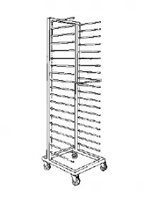 Тележка-шпилька Zanolli 15 уровней для печи Rotor Wind 3E/G-4E/G – купить по цене завода