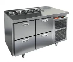 Купить стол для салатов hicold sl1-22gn (1/3) без крышки (+2+10),4 ящика, 1390х700х850мм – цена от завода, доставка до двери | RuOborudovanie.ru