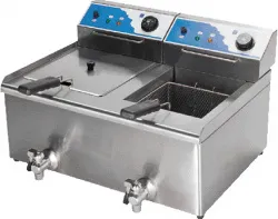 Купить фритюрница kocateq bef122v (2 ванны 13+13л) электрическая настольная – цена от завода, доставка до двери | RuOborudovanie.ru