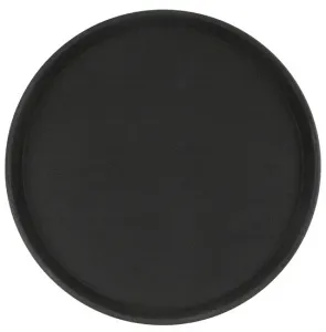 Поднос прорезиненный круглый 400х25 мм черный [1600CT Black] – купить по цене завода