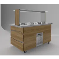 Купить салат-бар luxstahl сбс-1500 premium (нерж.) под электрические супницы – цена от завода, доставка до двери | RuOborudovanie.ru