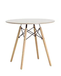 Стол обеденный Eames D-800 мм, 4 ножки Бежевый обеденный нераздвижной – купить в RuOborudovanie.ru с доставкой до двери Купить стол обеденный eames d-800 мм, 4 ножки бежевый обеденный нераздвижной – цена от завода, доставка до двери | RuOborudovanie.ru