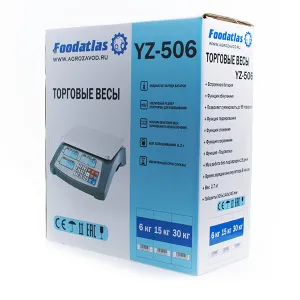 Весы торговые Foodatlas YZ-506 30кг/1гр – купить по цене завода