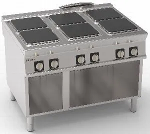 Плита 6 конфорочная 900 серии Tecnoinox Pc12Fe9 316013 – купить по цене завода