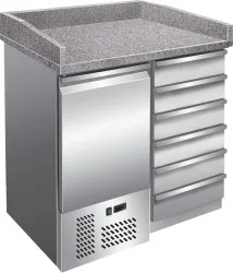 Купить стол для пиццы koreco spz4001 (+2/+8) столеш.гранит 300л, 1дверь, 995х700х1020 – цена от завода, доставка до двери | RuOborudovanie.ru