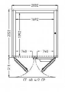Камера расстоечная Pavailler Ev 68 4/2 Cp 60X80 2двери/4тележки – купить по цене завода