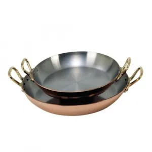 Сковорода медная "Vip" D12См H2См, с двумя латунными ручками 6449.12 – купить по цене завода