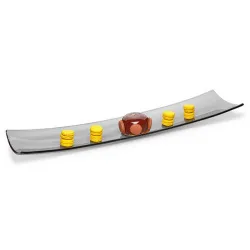 Купить набор емкостей для закусок serveware 66х15см, 3шт., стекло, цвет дымчатый gls017 – цена от завода, доставка до двери | RuOborudovanie.ru