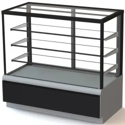 Купить витрина кондитерская полюс kc70 vv 1,3-1 9006-9005 (вхсв-1,3д carboma cube люкс техно) – цена от завода, доставка до двери | RuOborudovanie.ru