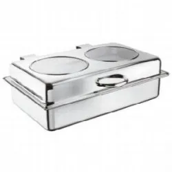 Купить чафинг-диш paderno 58172-54 с крышкой 10л, 57х47х18см, сталь – цена от завода, доставка до двери | RuOborudovanie.ru