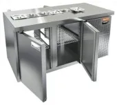 Купить стол для салатов hicold sl2-11gn без крышки (+2/+10) 350л, 2дв. 1390х700х850мм – цена от завода, доставка до двери | RuOborudovanie.ru