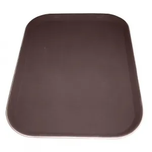 Поднос 30,5Х41,5см серия Jiwins Jw-R1216Ct-Br, коричневый, прорезиненный прямоугольный – купить по цене завода