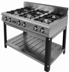 Купить плита газовая grill master ф6пг/800 газ (50005) на подставке 6конф. 44квт, 1180х800х900мм – цена от завода, доставка до двери | RuOborudovanie.ru