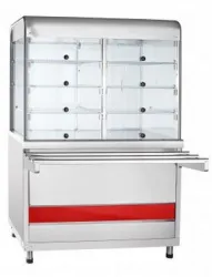 Купить прилавок-витрина нейтральный abat пвн-70км арт.21000011572 столеш.нерж., 3 полки – цена от завода, доставка до двери | RuOborudovanie.ru