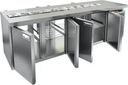 Купить стол для салатов hicold sl2t-1111/gn (1/6) без крышки (+2/+10) – цена от завода, доставка до двери | RuOborudovanie.ru