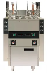 Купить макароноварка kocateq esbll540cas (2х30л) электр. напольная автоматическая с 6 порц.корзин – цена от завода, доставка до двери | RuOborudovanie.ru
