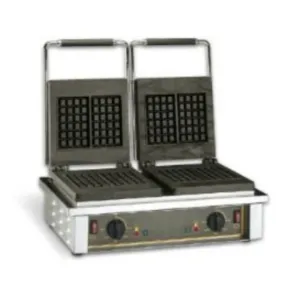 Вафельница Roller Grill GED40 бельгийские 2зоны (2шт.250х250х4мм - чугун) – купить по цене завода