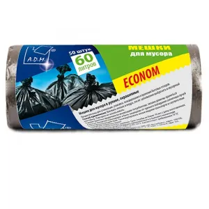 Пакет для мусора 60 л в рулонах, ПНД 60х70 см [PRO965C] – купить по цене завода
