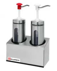 Купить дозатор для соусов с 2 помпами и 2 емкостями объемом по 2 л kalando kd006 2 set – цена от завода, доставка до двери | RuOborudovanie.ru